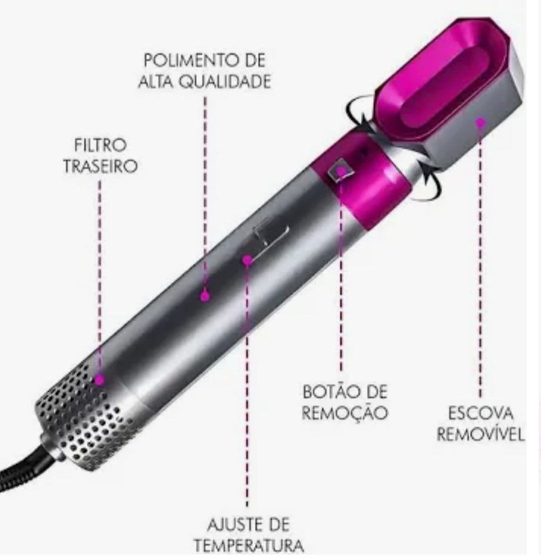 Cepillo secador de pelo multifuncional
